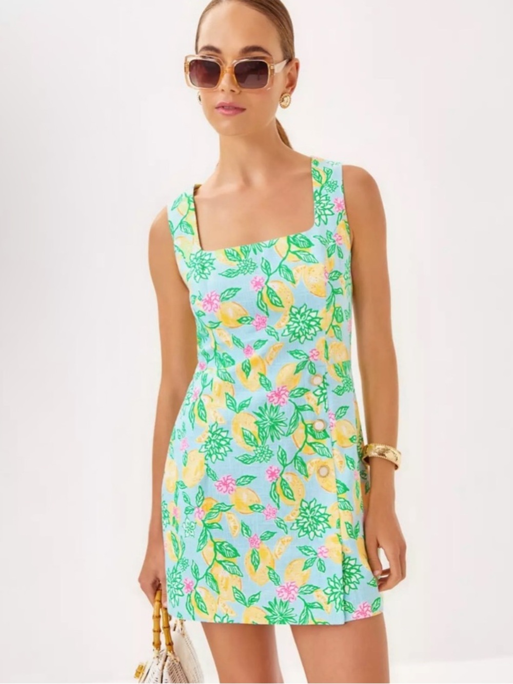 NWT Kalinara Skirted Romper in Bluette Make Lemonade